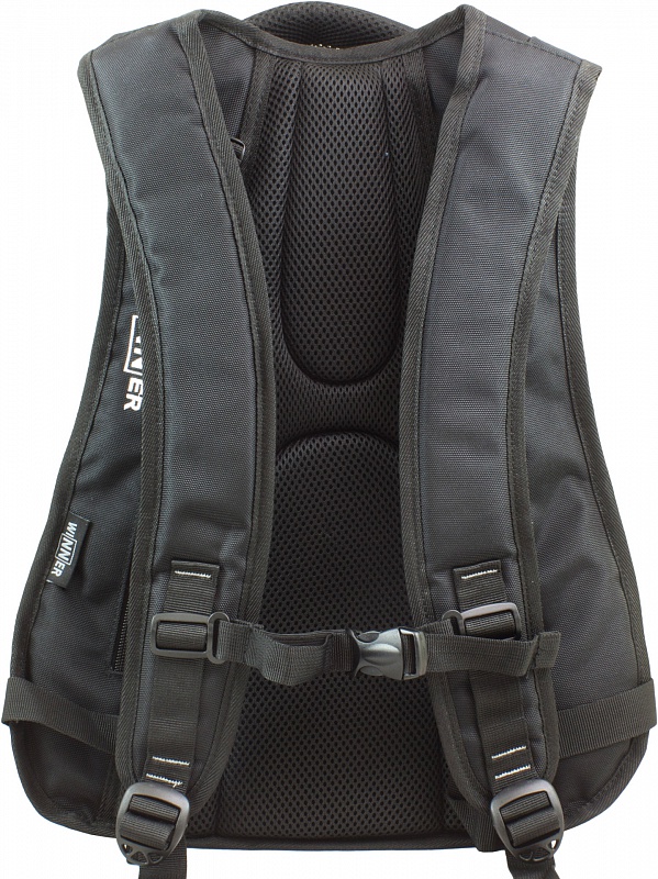 Рюкзак черный со слотом для USB и наушников, несколько видов дизайна   